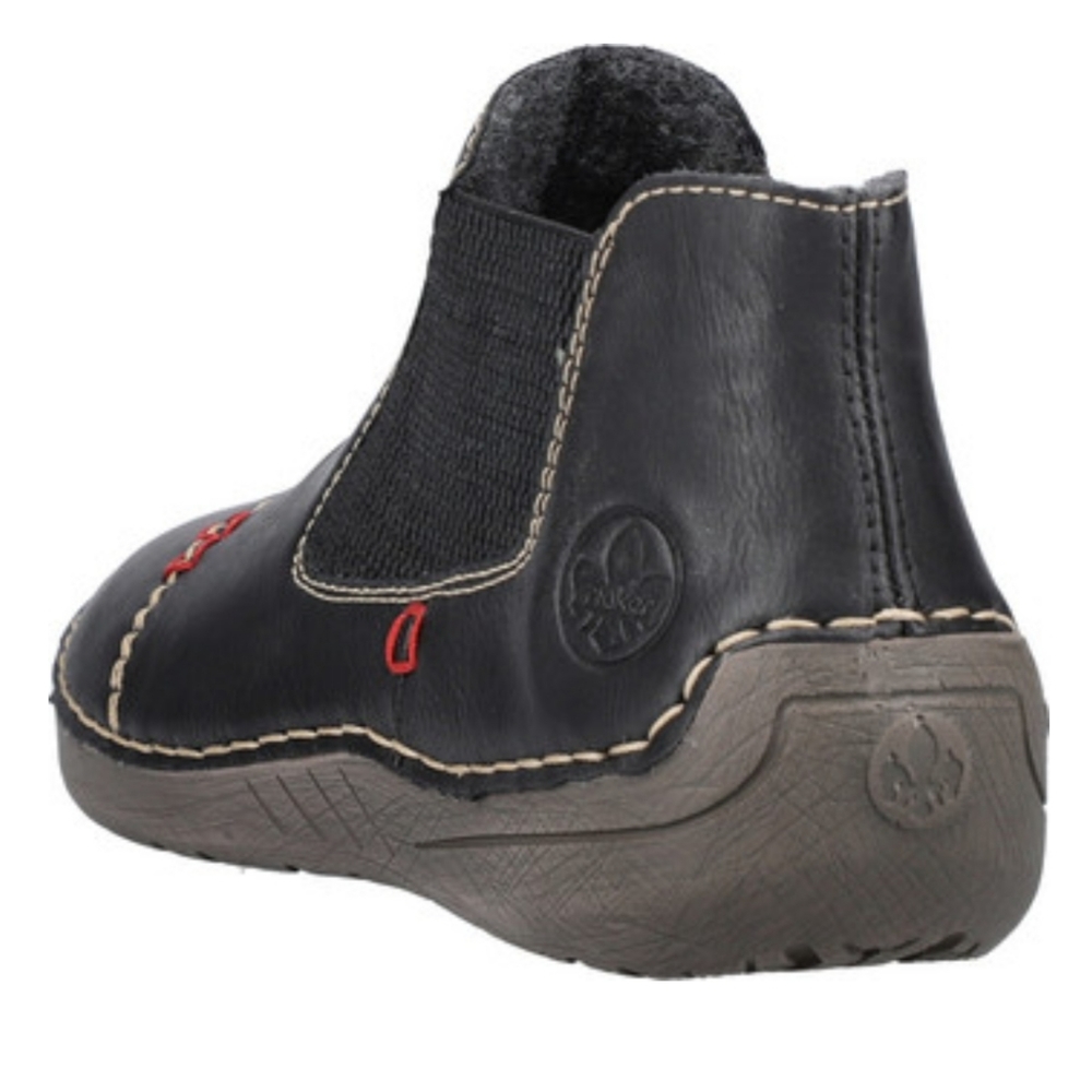Rieker Black Gore Bootie Size 7 - Picture 3 of 11